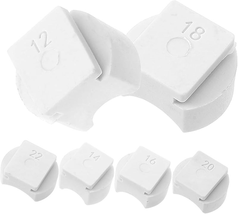 6 قطع مجموعة قوالب ثني الخواتم أداة صنع المجوهرات للضغط ودحرجة الحلقات المعدنية - Image 1